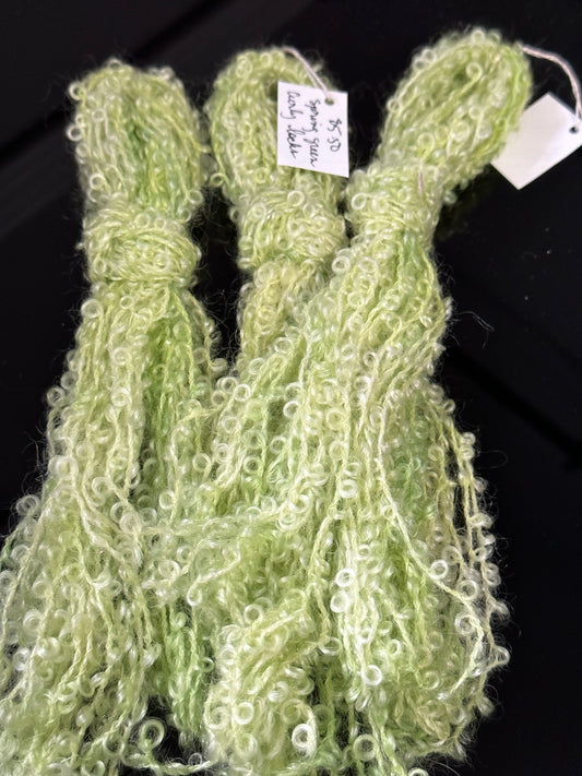Curly Locks Spring Green Wool Bundle