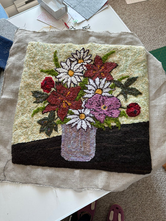 Floral Bouquet Rug Hooking Pattern